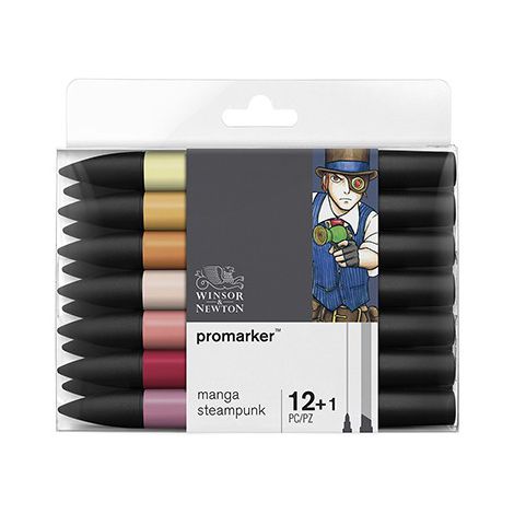 Zestaw Promarkerów Winsor&Newton, 13szt Manga Steampunk
